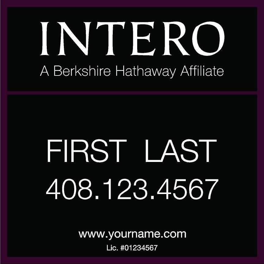 Intero Sign Panel - 24x24 – Smith Signs Shop