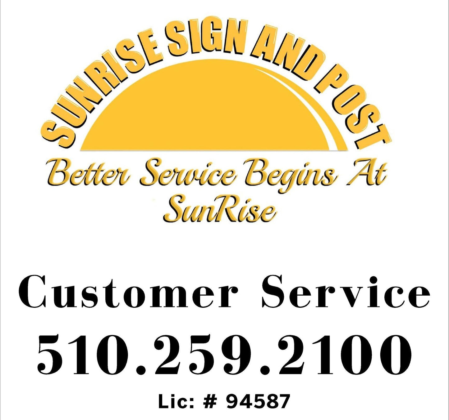 Condo/Window Sign Panel - 20x20