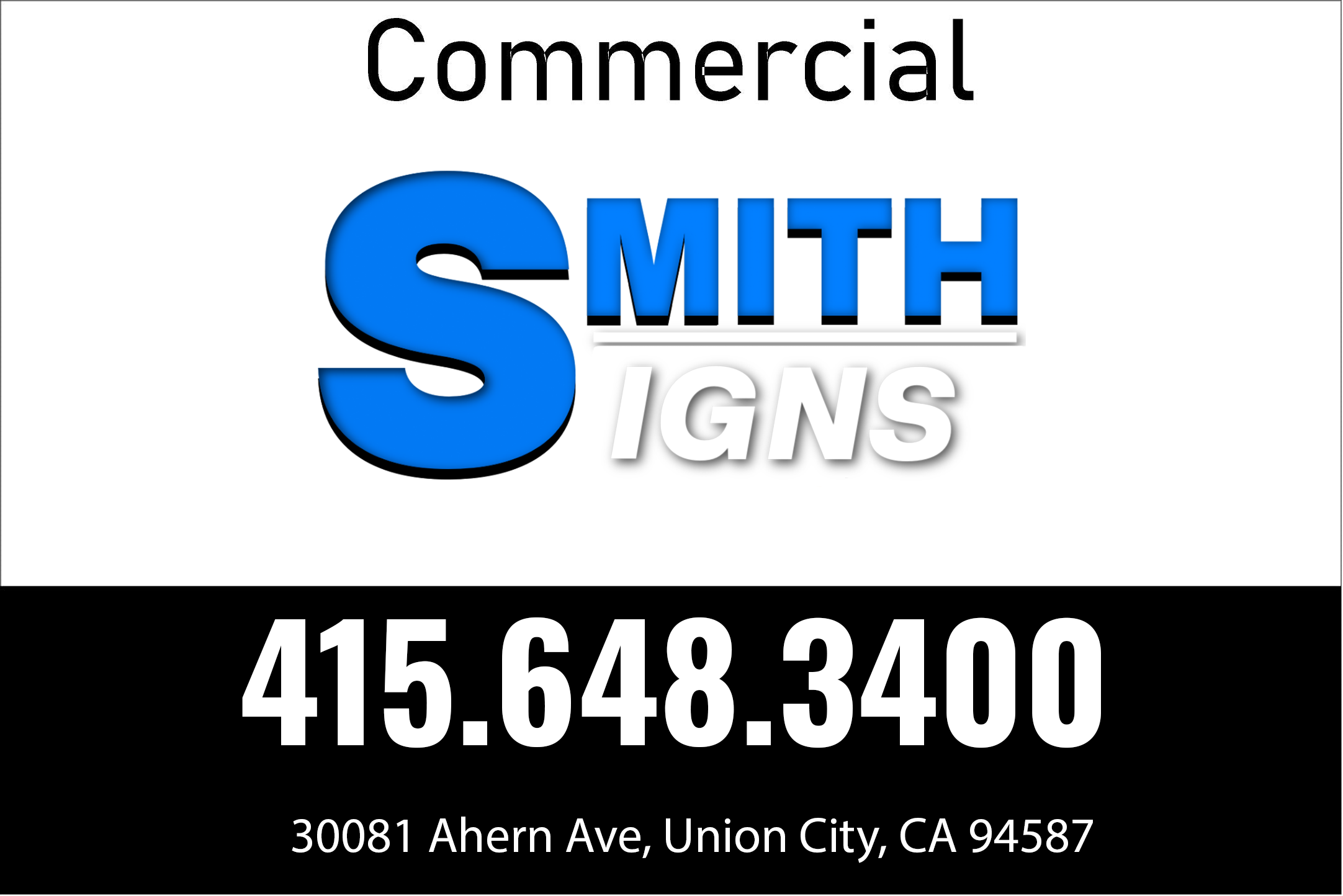 Commercial Sign - 3x5 ft – Smith Signs Shop